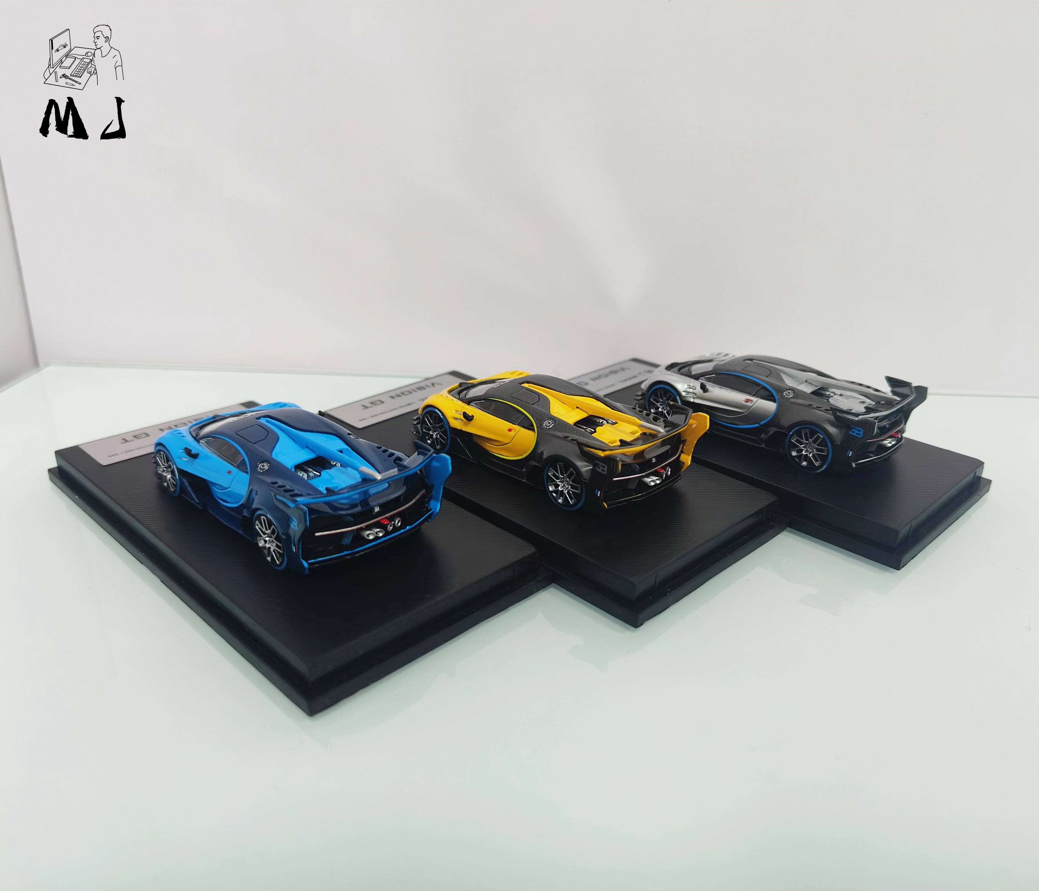 MJ Model 1:64 Bugatti Vison GT (3 Colors) – Horizon Diecast