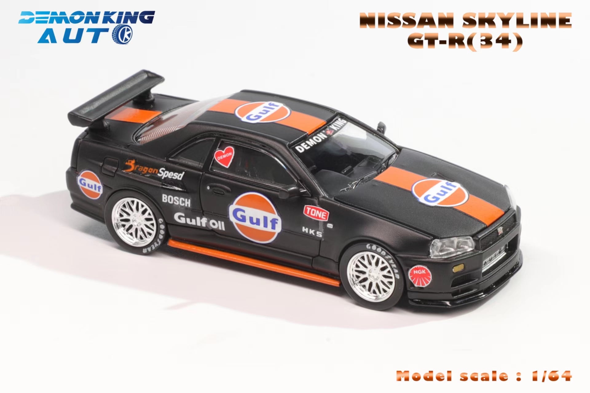 DEMON KING AUTO 1:64 Skyline GT-R R34 Z-Tune (3 Colors) – Horizon
