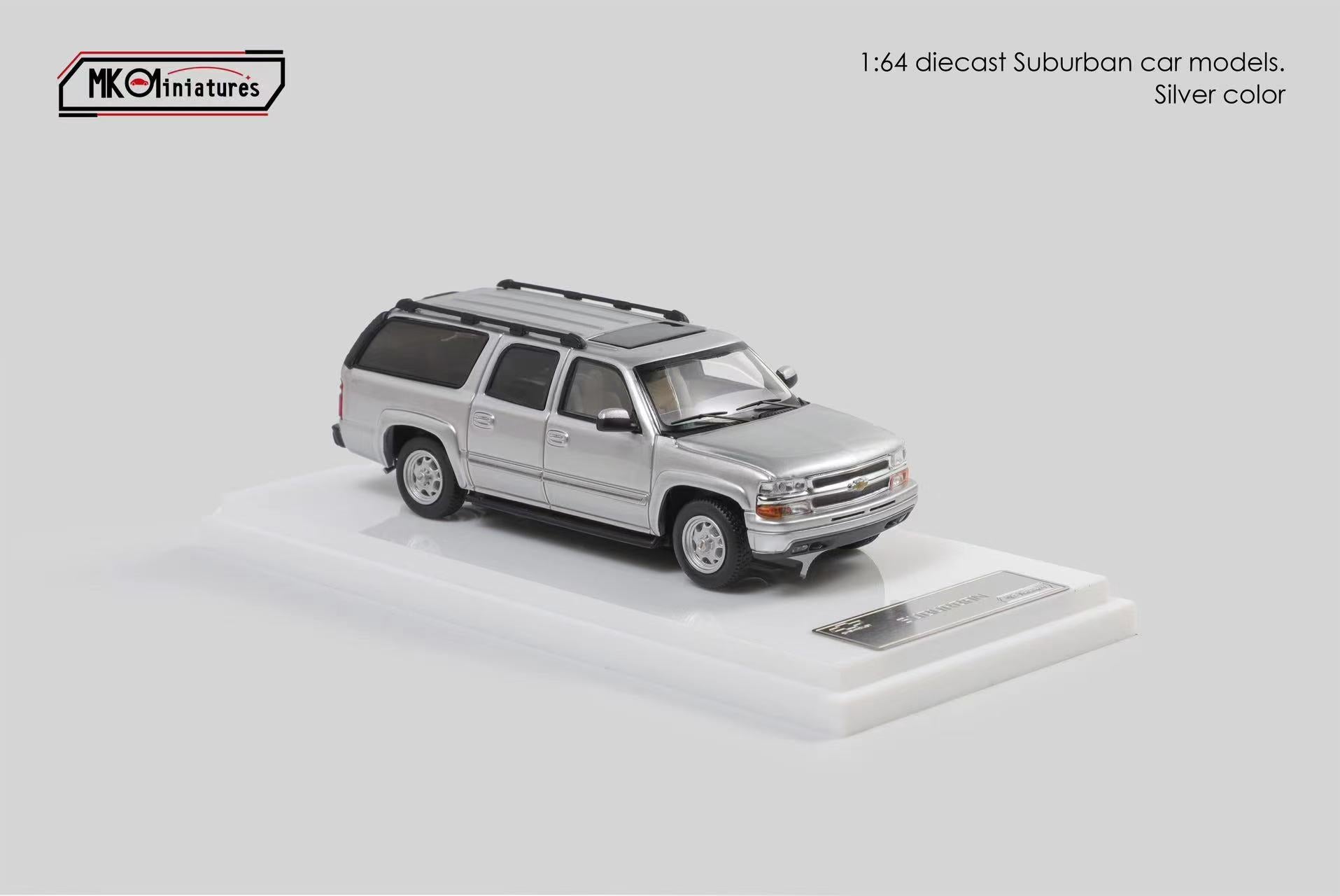 MK Miniatures 1:64 Chevrolet Suburban - Silver – Horizon Diecast