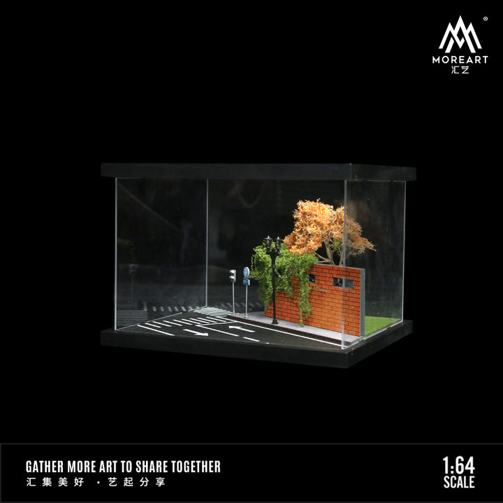 [Preorder] MoreArt 1:64 STREET CORNERS WITH LIGHTS ASSEMBLED SCENE MODEL