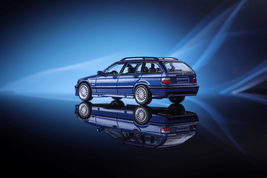 [Preorder] Mortal 1:64 BMW E36 3 Series Touring Alpina B8 (Silver / Blue)