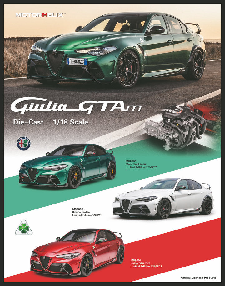 [Preorder] MOTORHELIX 1:18 Alfa Romeo Giulia GTAm (3 Colors)