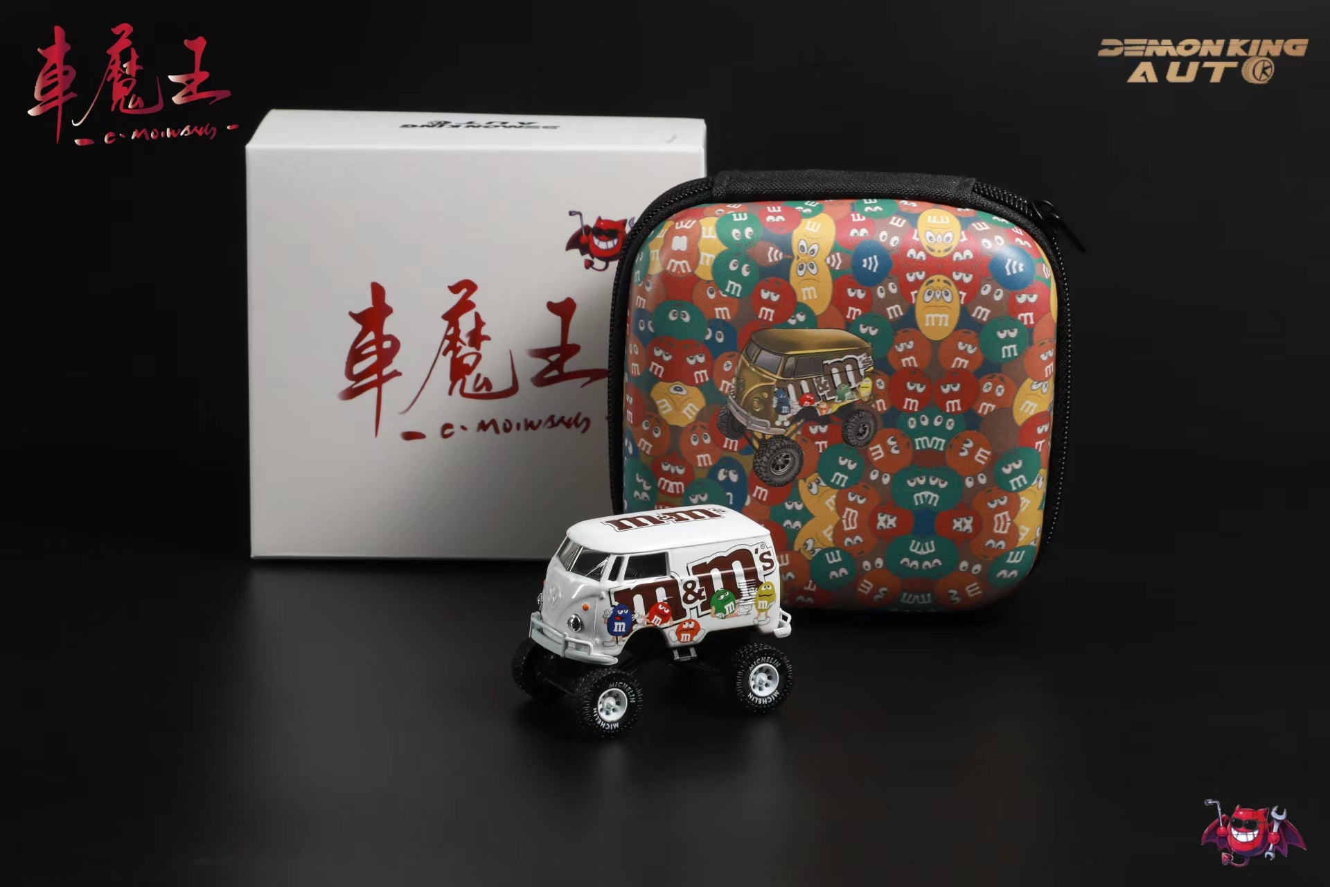 DEMON KING AUTO 1:64 Volkswagen T1 Van M&M Livery (6 Colors