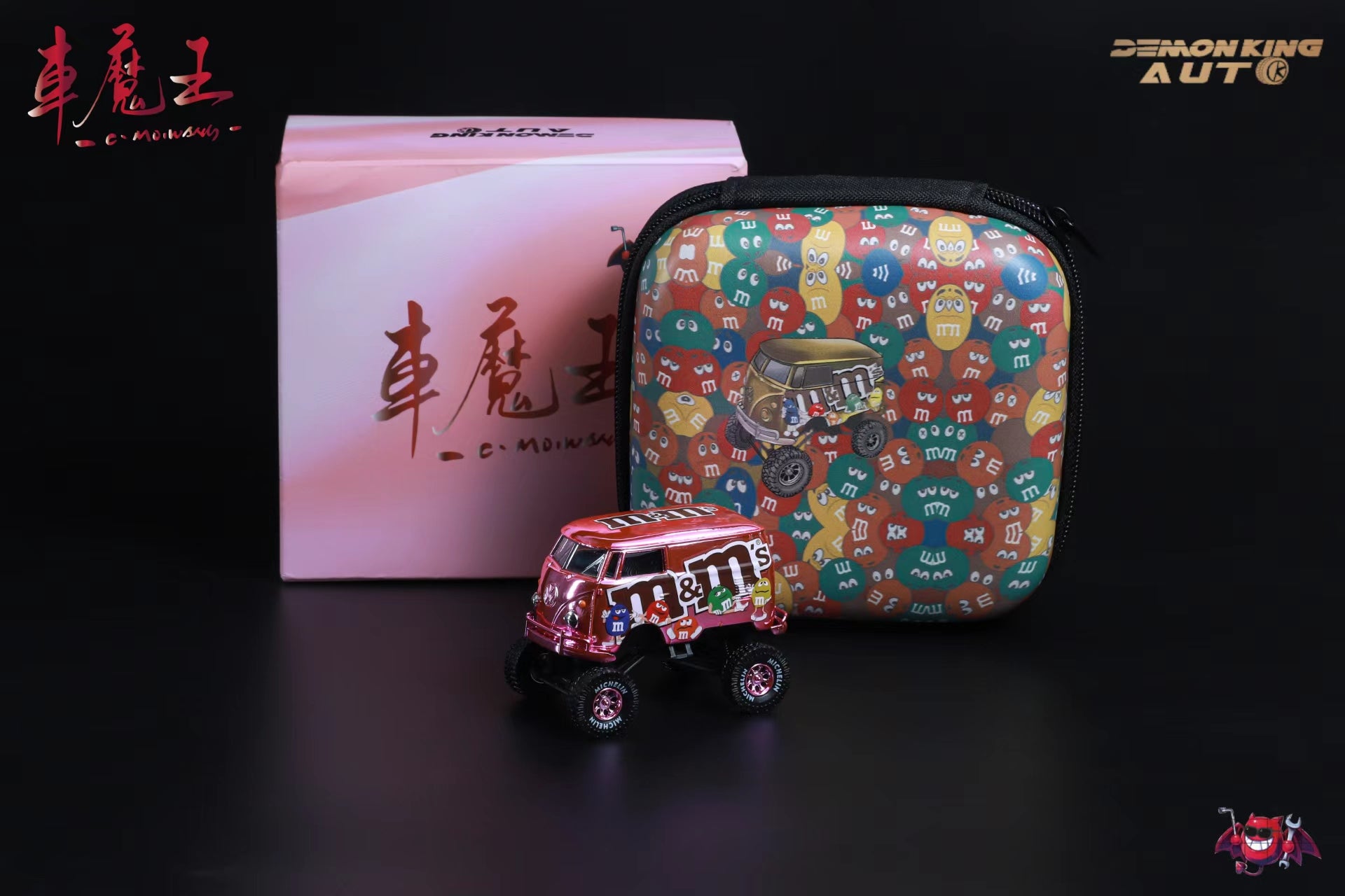 DEMON KING AUTO 1:64 Volkswagen T1 Van M&M Livery (6 Colors