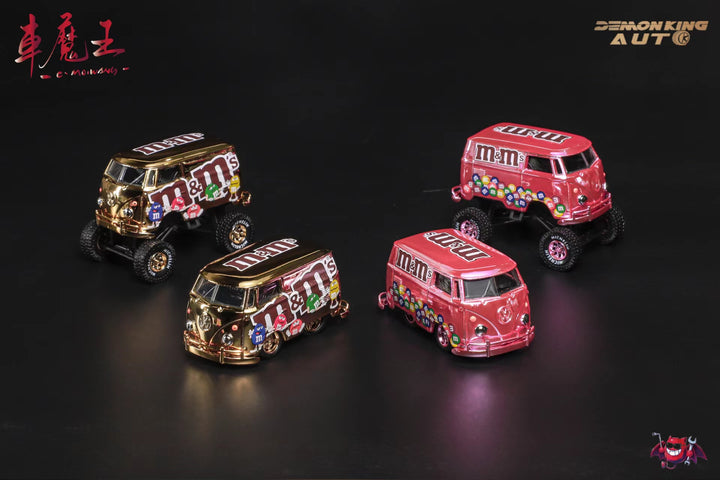 [Preorder] DEMON KING AUTO 1:64 Volkswagen T1 Van M&M Livery (6 Colors)