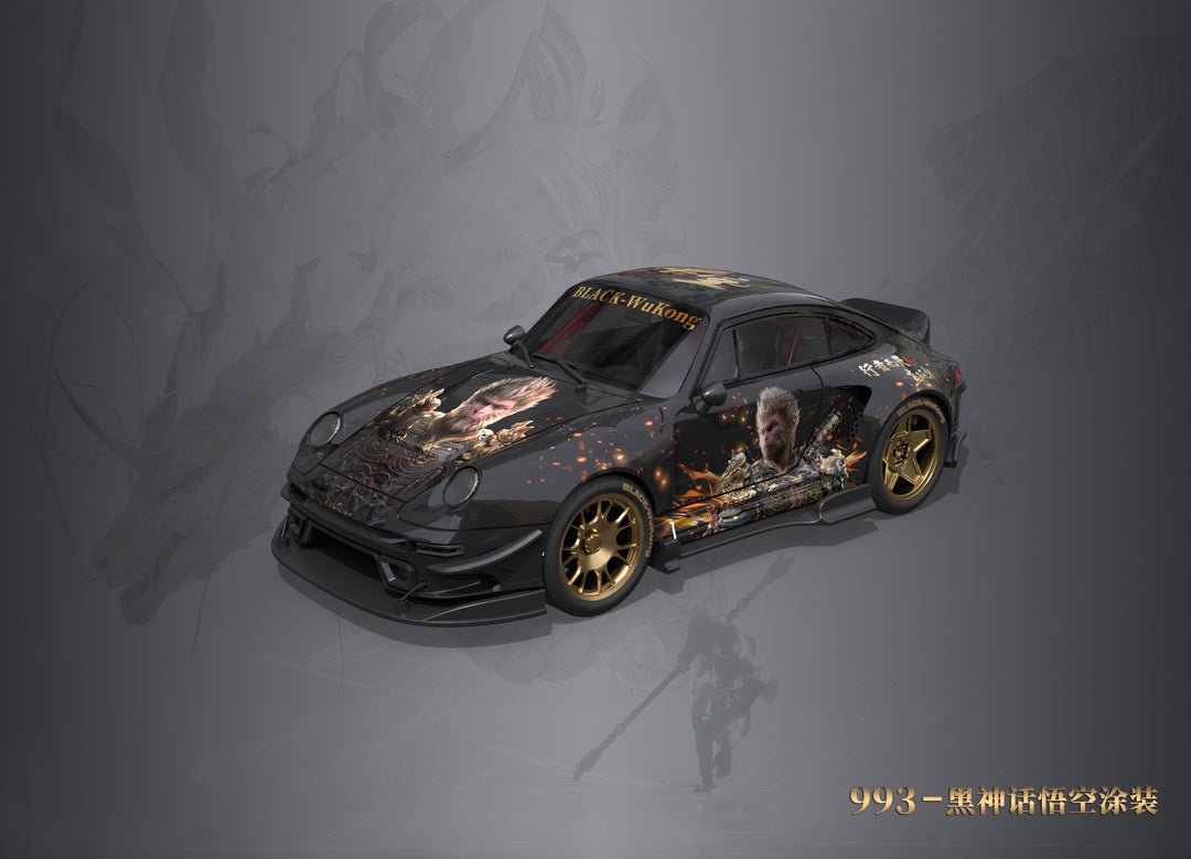 [Preorder] DCM 1:64 Porsche RWB / Mazda RX-7 Black Myth Wukong Livery