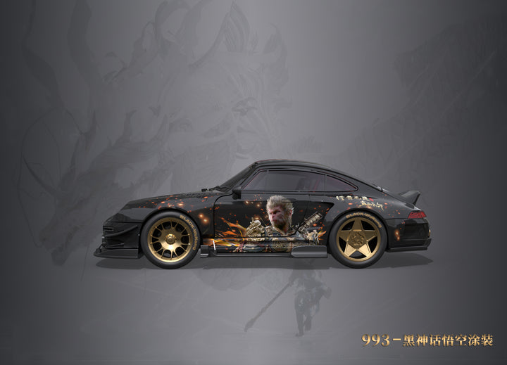 [Preorder] DCM 1:64 Porsche RWB / Mazda RX-7 Black Myth Wukong Livery