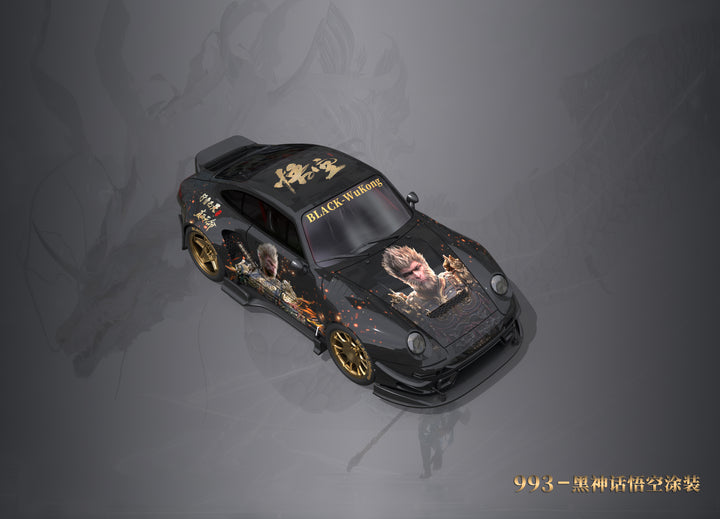 [Preorder] DCM 1:64 Porsche RWB / Mazda RX-7 Black Myth Wukong Livery