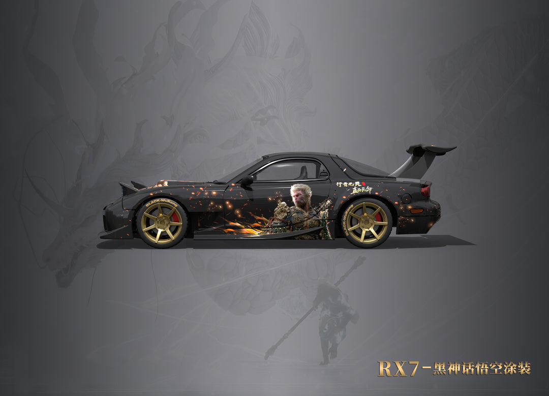 [Preorder] DCM 1:64 Mazda RX-7 Black Myth Wukong Livery