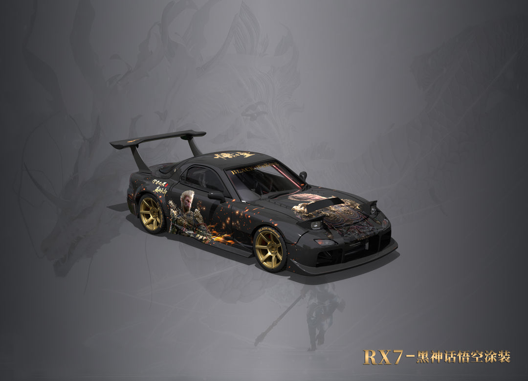 Kyosho 1/18 Scale Diecast DC2124H - Mazda RX-7 - Black Kyosho 1/18 Scale Diecast DC2124H - Mazda RX-7 - Black