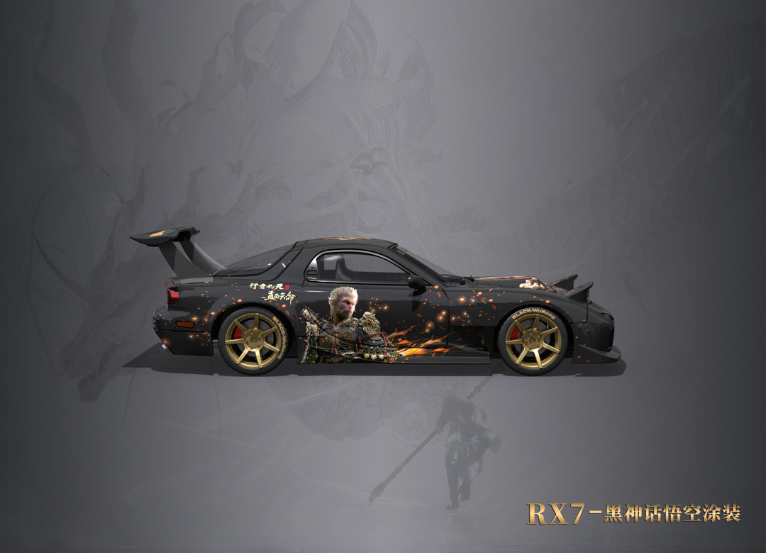 [Preorder] DCM 1:64 Mazda RX-7 Black Myth Wukong Livery