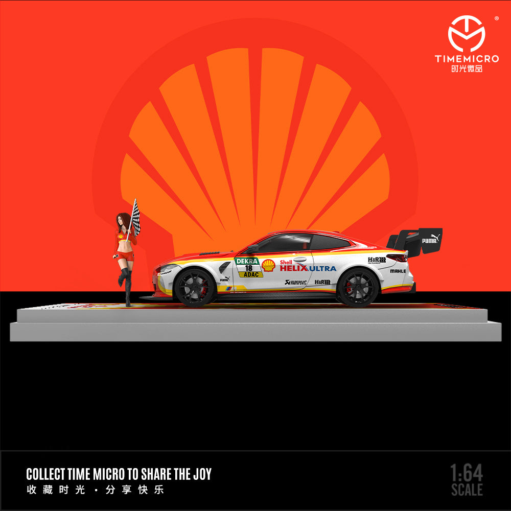 Shell Livery Blue Time Micro 1:64 BMW M4 Shell Livery (2 Version) TM646809/TM646809-1 ...