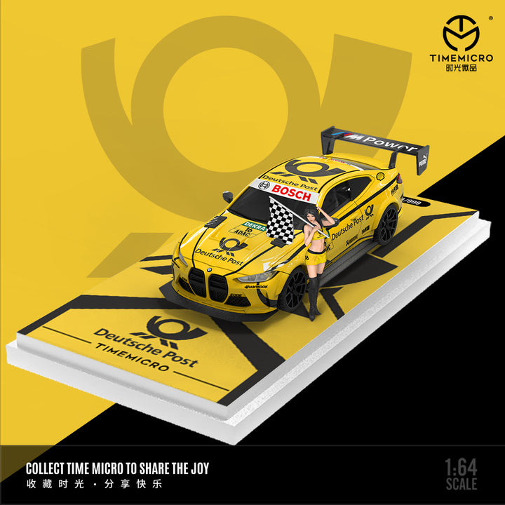 [Preorder] Time Micro 1:64 BMW M4 Deutsche Post Livery (2 Version)