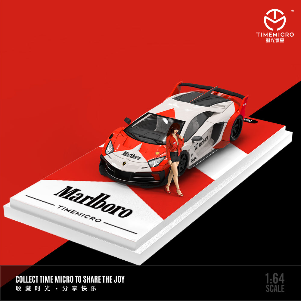 [Preorder] Time Micro 1:64 Lamborghini Aventador GT EVO Marlboro TM643823 (2 Version)