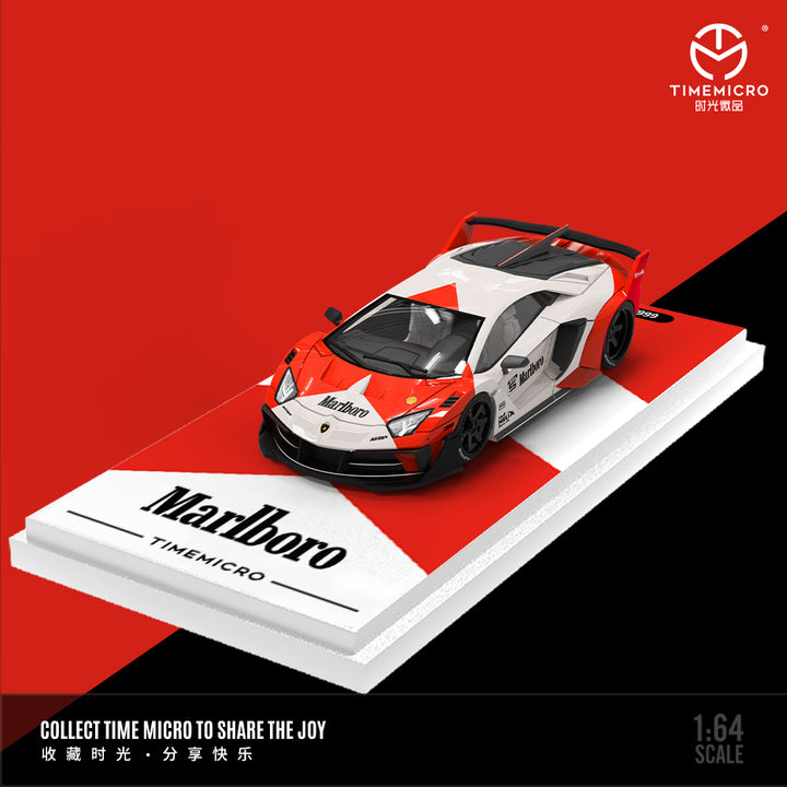 [Preorder] Time Micro 1:64 Lamborghini Aventador GT EVO Marlboro TM643823 (2 Version)