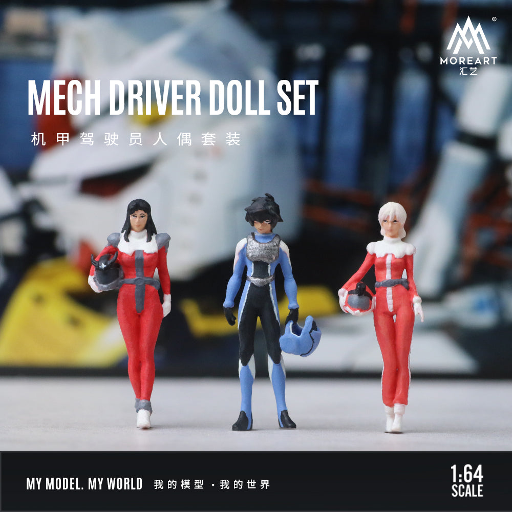 [Preorder] MoreArt 1:64 MECH Driver Doll Set