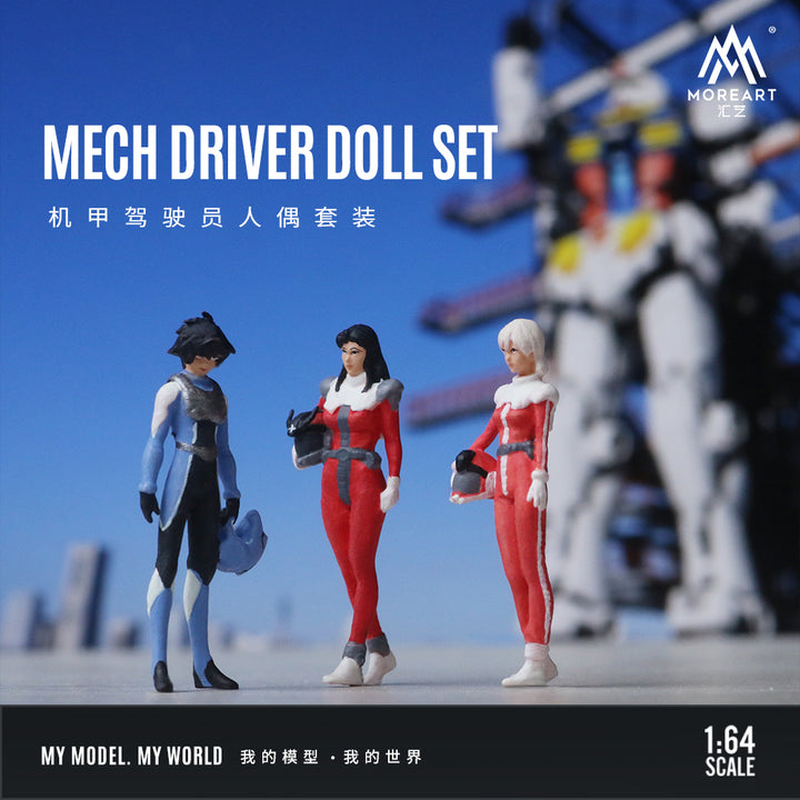 [Preorder] MoreArt 1:64 MECH Driver Doll Set