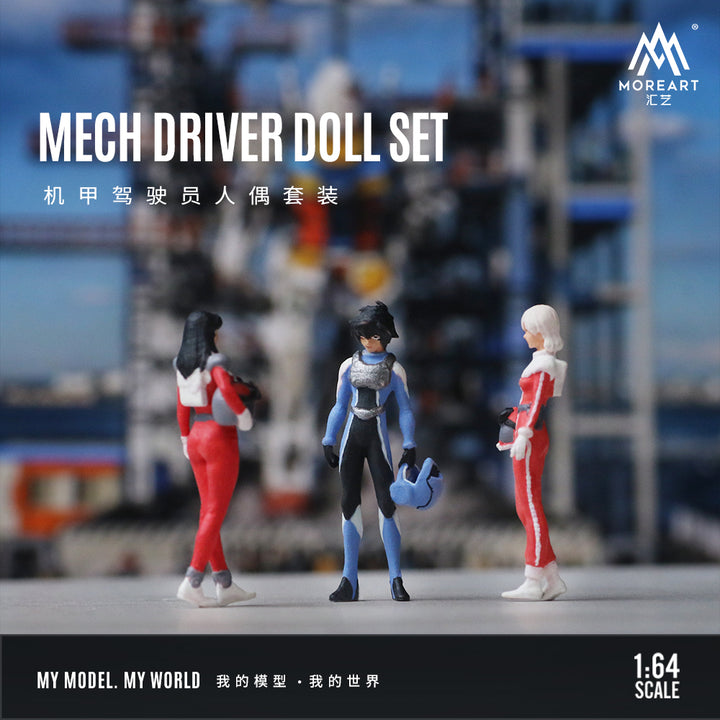 [Preorder] MoreArt 1:64 MECH Driver Doll Set