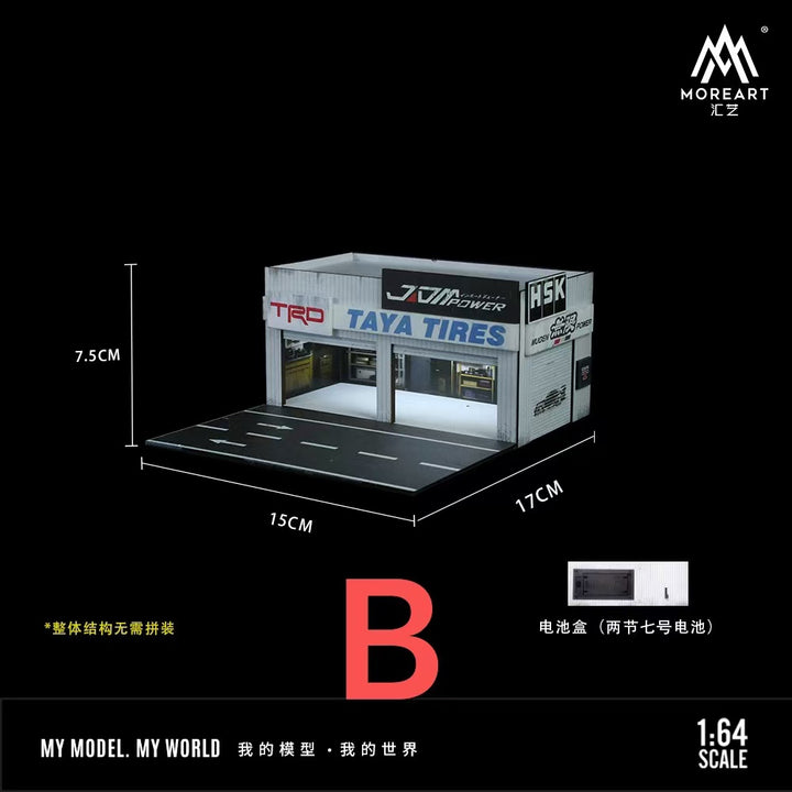 [Preorder] MoreArt 1:64 Repair Shop Scene Model Series