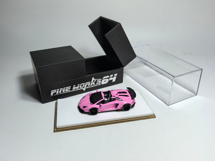 Fine works64 1:64 Lamborghini Aventador LP700 Convertible LBWK Wide Body Resin (5 Colors)