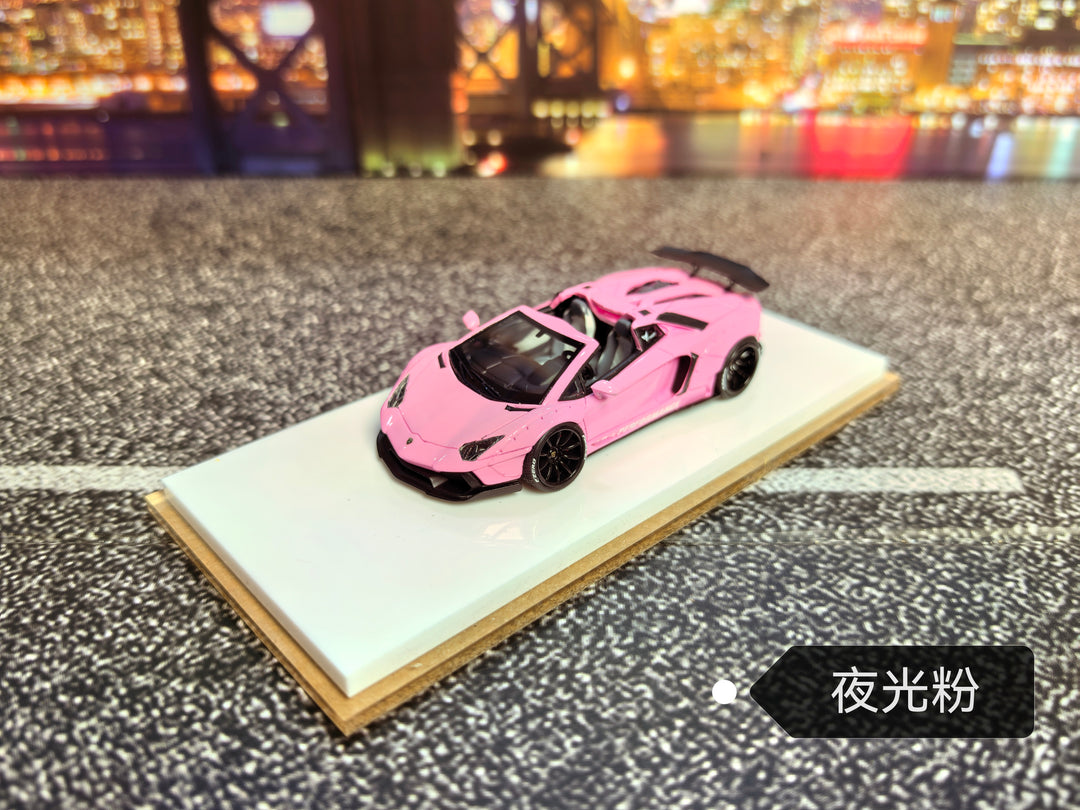 Fine works64 1:64 Lamborghini Aventador LP700 Convertible LBWK Wide Body Resin (5 Colors)