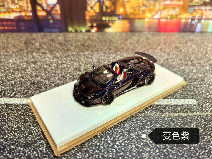 Fine works64 1:64 Lamborghini Aventador LP700 Convertible LBWK Wide Body Resin (5 Colors)