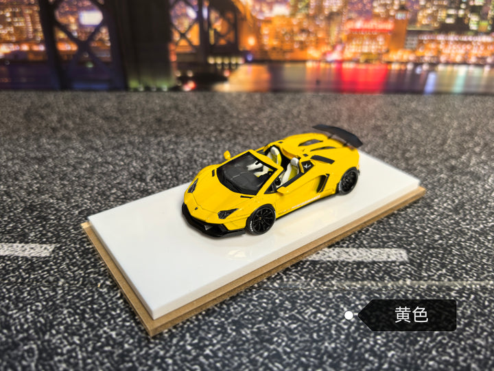 Fine works64 1:64 Lamborghini Aventador LP700 Convertible LBWK Wide Body Resin (5 Colors)