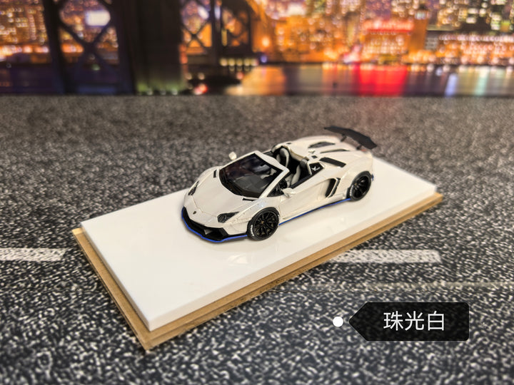 Fine works64 1:64 Lamborghini Aventador LP700 Convertible LBWK Wide Body Resin (5 Colors)