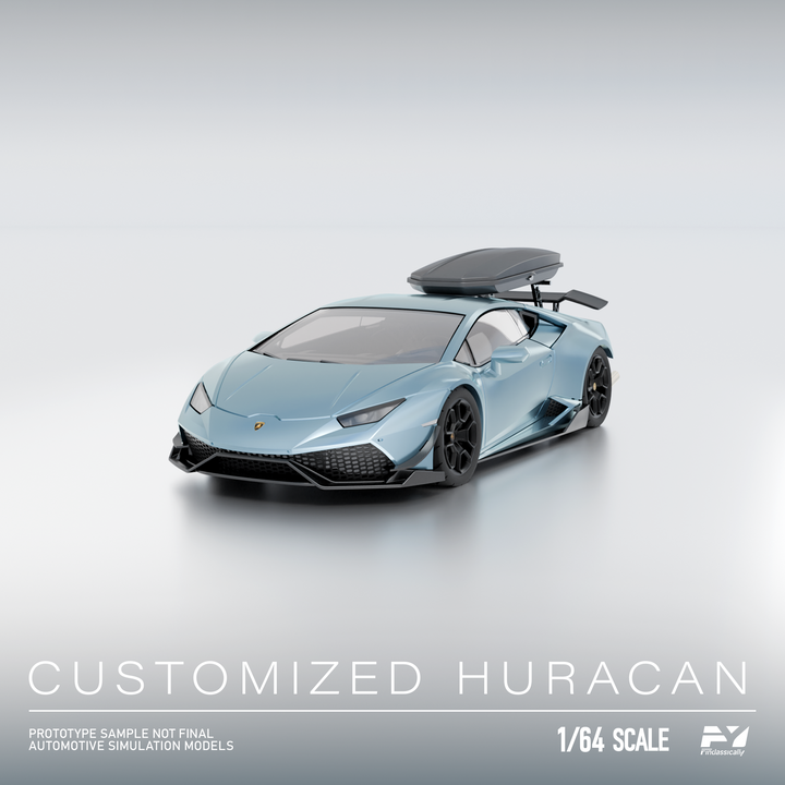 [Preorder] Finclassically 1:64 Lamborghini Huracan with Roof Cargo Box (3 Colors)