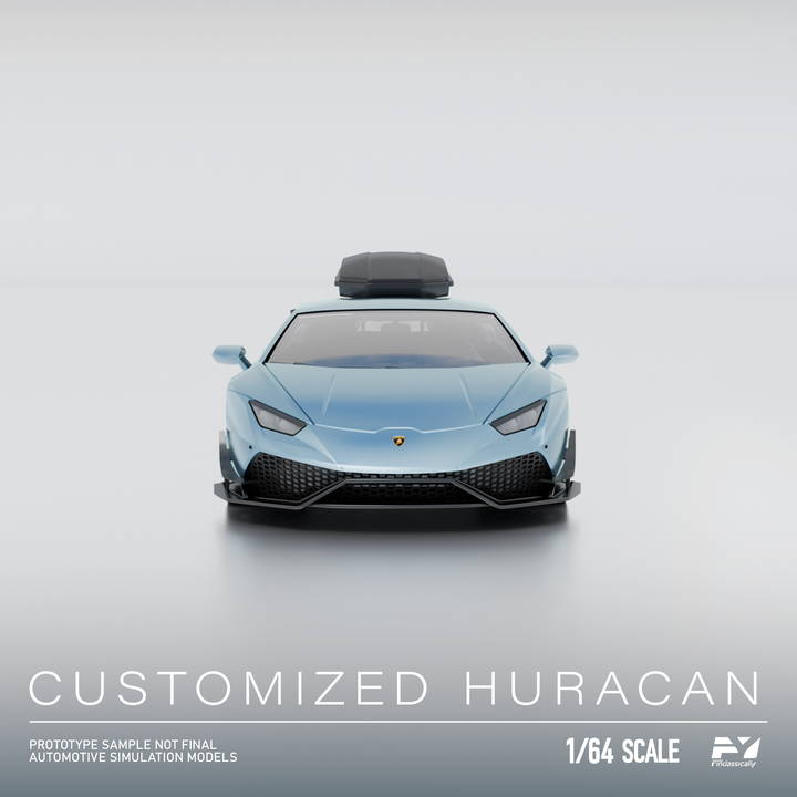 [Preorder] Finclassically 1:64 Lamborghini Huracan with Roof Cargo Box (3 Colors)