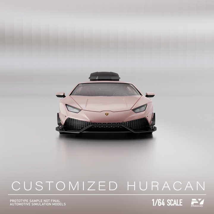 [Preorder] Finclassically 1:64 Lamborghini Huracan with Roof Cargo Box (3 Colors)