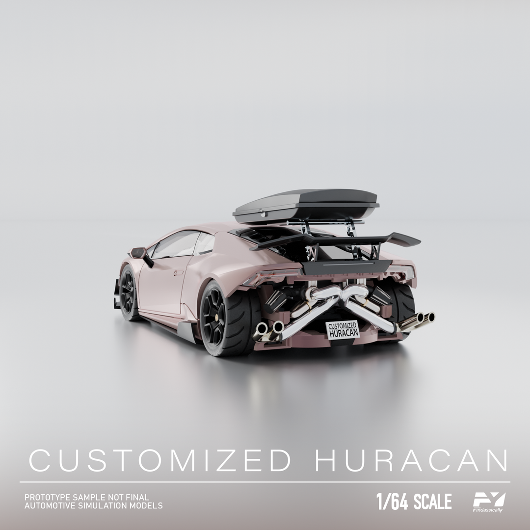 [Preorder] Finclassically 1:64 Lamborghini Huracan with Roof Cargo Box (3 Colors)