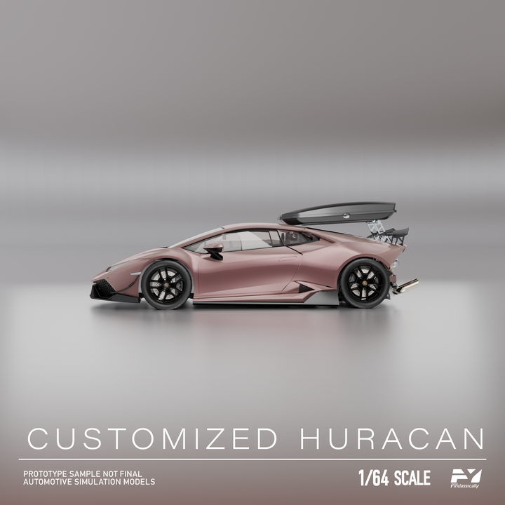 [Preorder] Finclassically 1:64 Lamborghini Huracan with Roof Cargo Box (3 Colors)