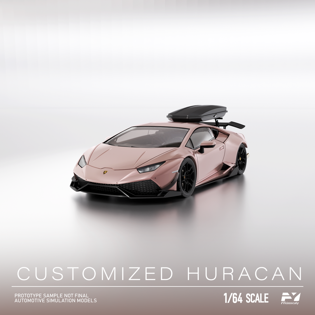 [Preorder] Finclassically 1:64 Lamborghini Huracan with Roof Cargo Box (3 Colors)