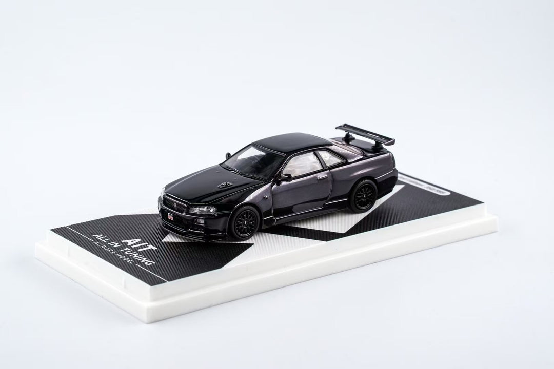 [Preorder] Aurora Model 1:64 Nissan GT-R R34 ALL IN TUNING Exhibition Limited Edition (2 Colors)