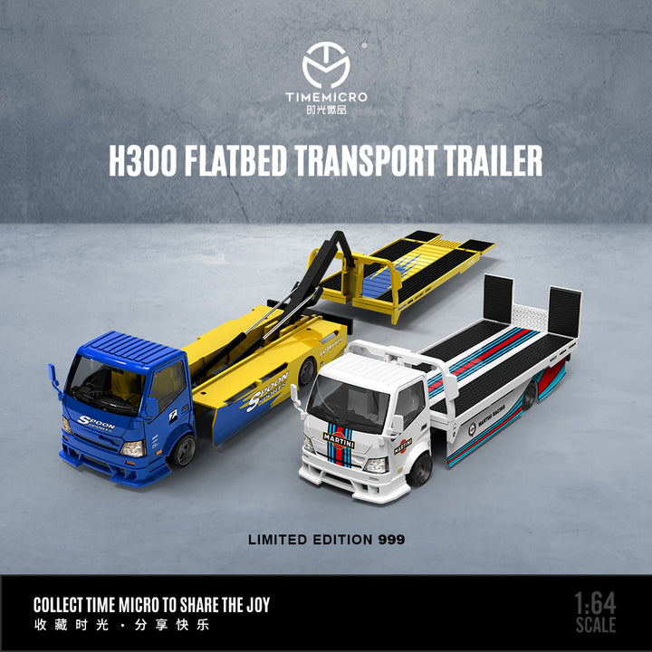 [Preorder] Time Micro 1:64 H300 Flatbed Transport Trailer (2 Colors)