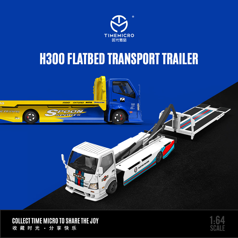 [Preorder] Time Micro 1:64 H300 Flatbed Transport Trailer (2 Colors)