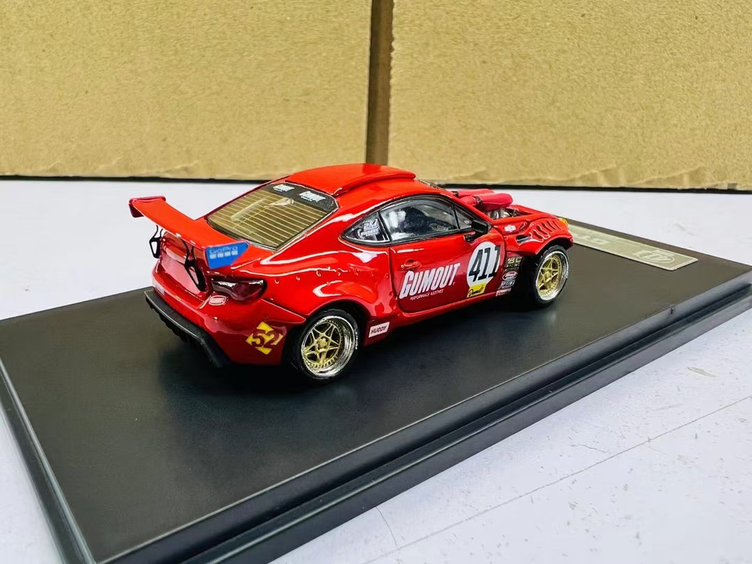 DCM 1:64 GT86 + 458 Italia - Modellino Ibrido, Auto In Fusione Con Custodia! - Foto 2