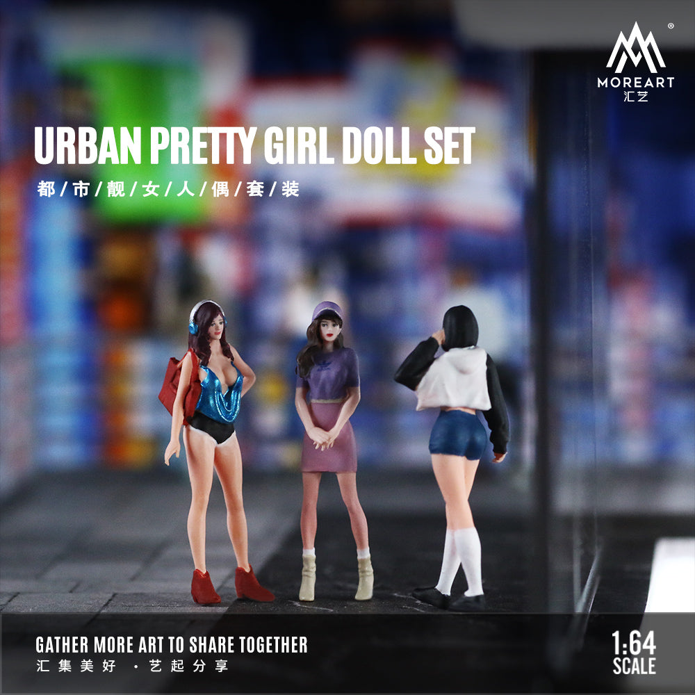 [Preorder] MoreArt 1:64 URBAN PRETTY GIRL DOLL SET