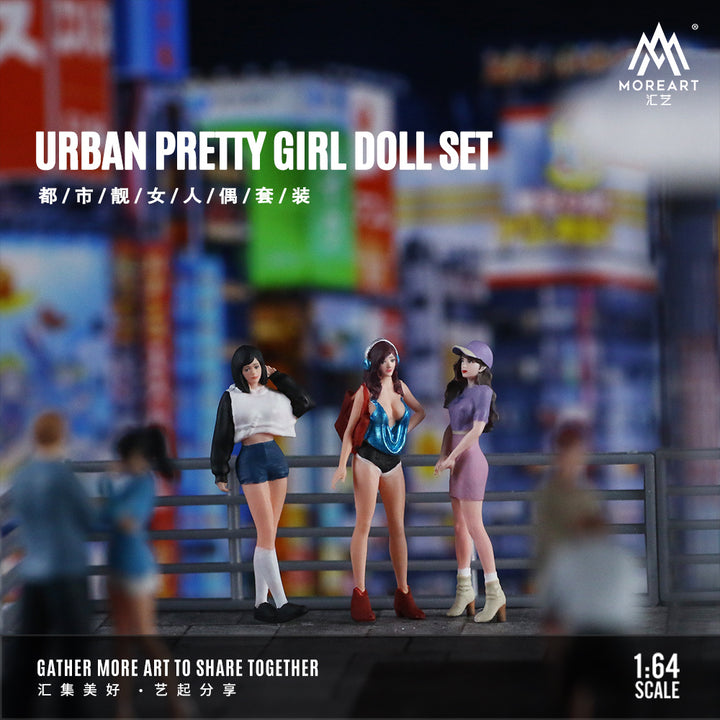 [Preorder] MoreArt 1:64 URBAN PRETTY GIRL DOLL SET