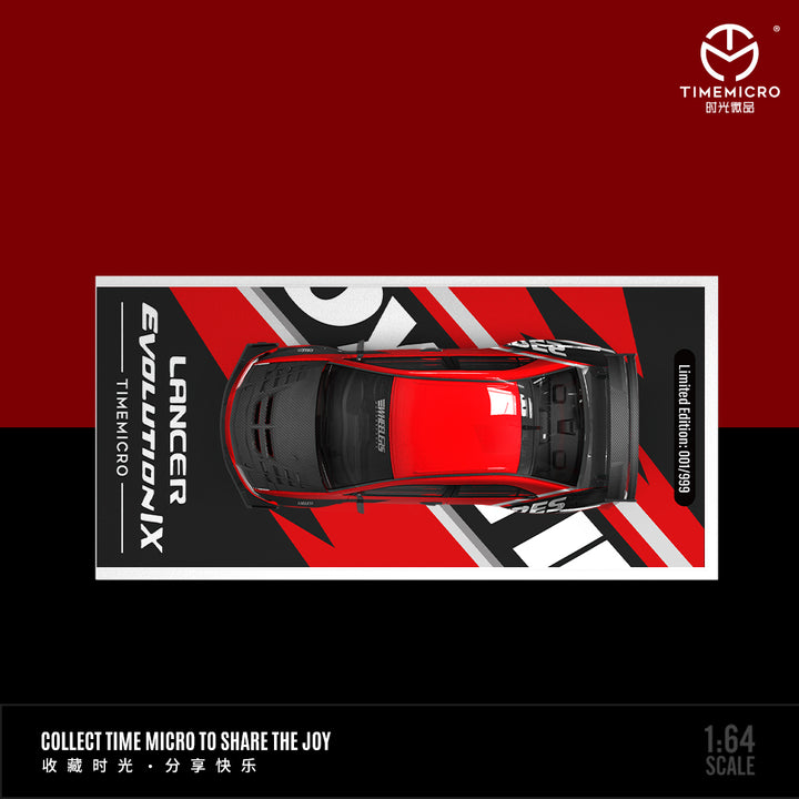 [Preorder] Time Micro 1:64 Mitsubishi Lancer Evolution 9 Red Devil (2 Versions)