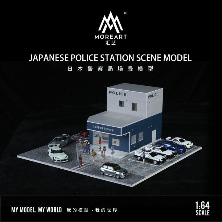 [Preorder] MoreArt 1:64 JAPANESE POLICE STATION SCENE MODEL