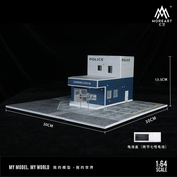 [Preorder] MoreArt 1:64 JAPANESE POLICE STATION SCENE MODEL