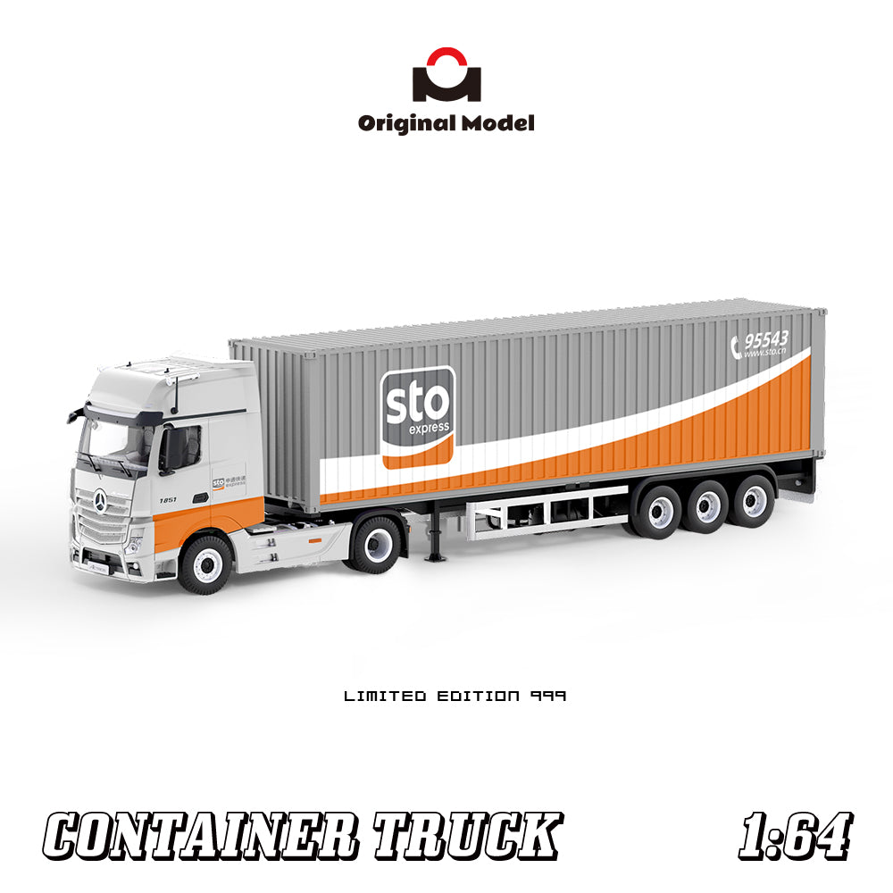 [Preorder] Original Model 1:64 Mercedes-Benz Actros Container Truck (4 Colors)