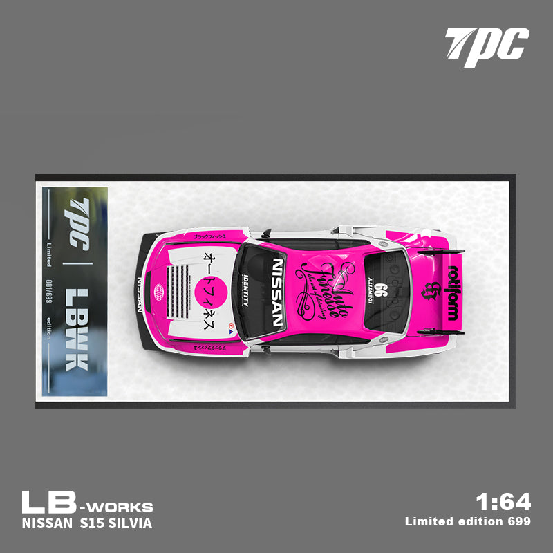 [Preorder] TPC 1:64 LB-WORKS Nissan S15 Silvia Pink White (2 Versions)