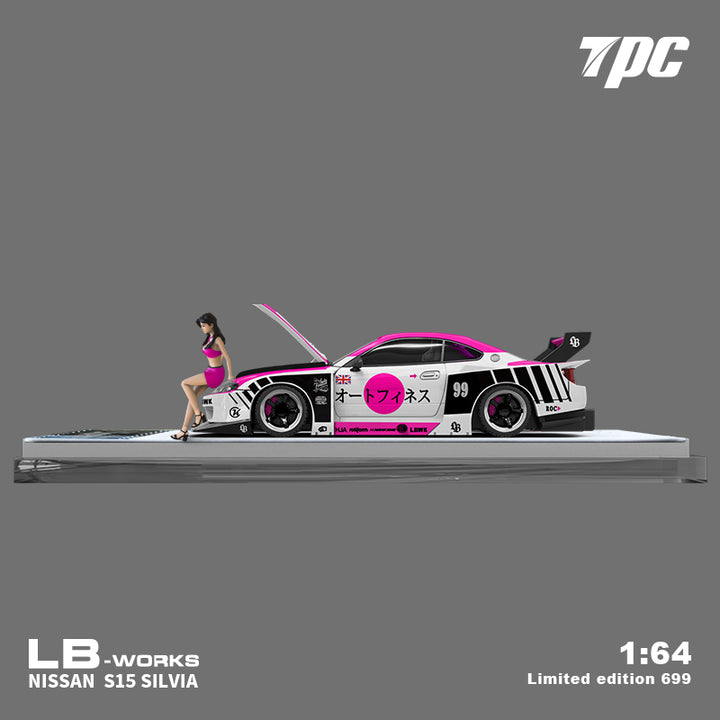 [Preorder] TPC 1:64 LB-WORKS Nissan S15 Silvia Pink White (2 Versions)