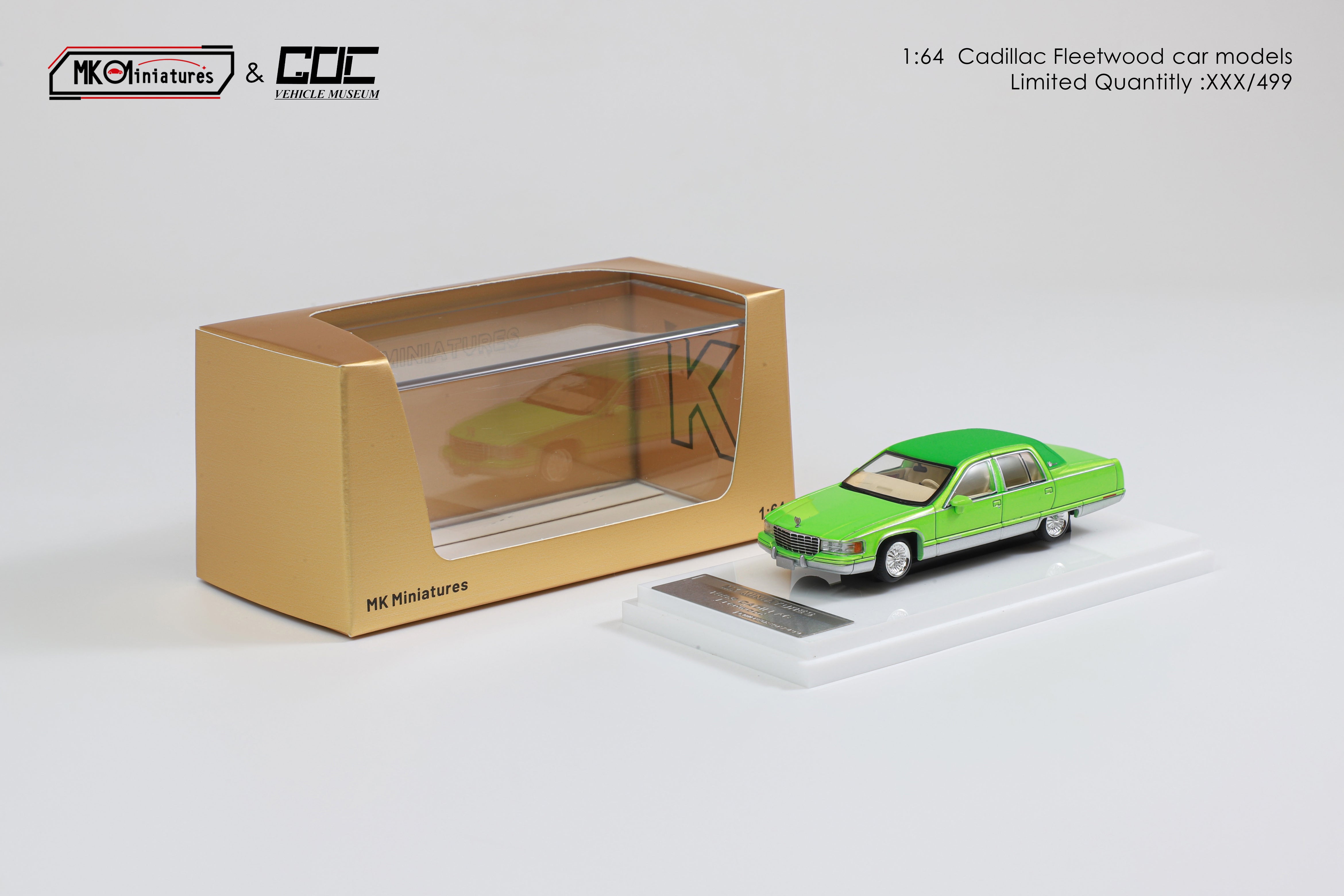 Stance 1/64 Cadillac fleetwood ステアリング可動 1985-1992 Cadillac Fleetwood (FWD Only) Rear Air Suspension