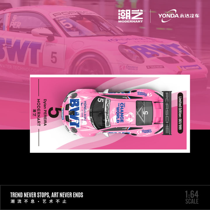 [Preorder] ModernArt X Yonda BWT 1:64 Porsche 911 GT3 CUP (2 Versions)