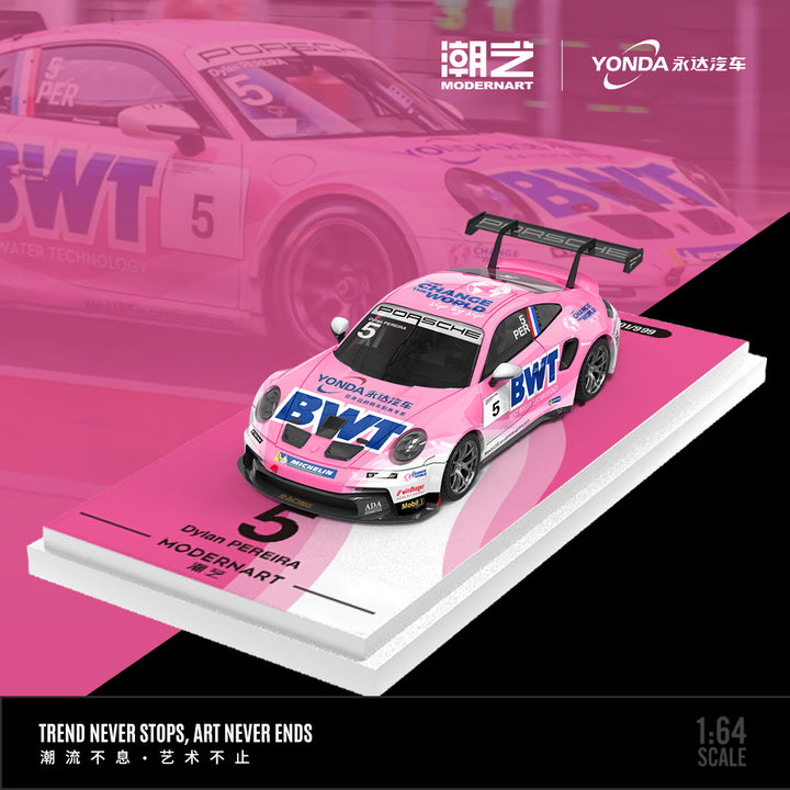 [Preorder] ModernArt X Yonda BWT 1:64 Porsche 911 GT3 CUP (2 Versions)