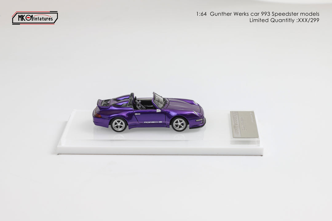 [Preorder] MK Miniatures 1:64 Porsche Gunther 993 Convertible (2 Versions)